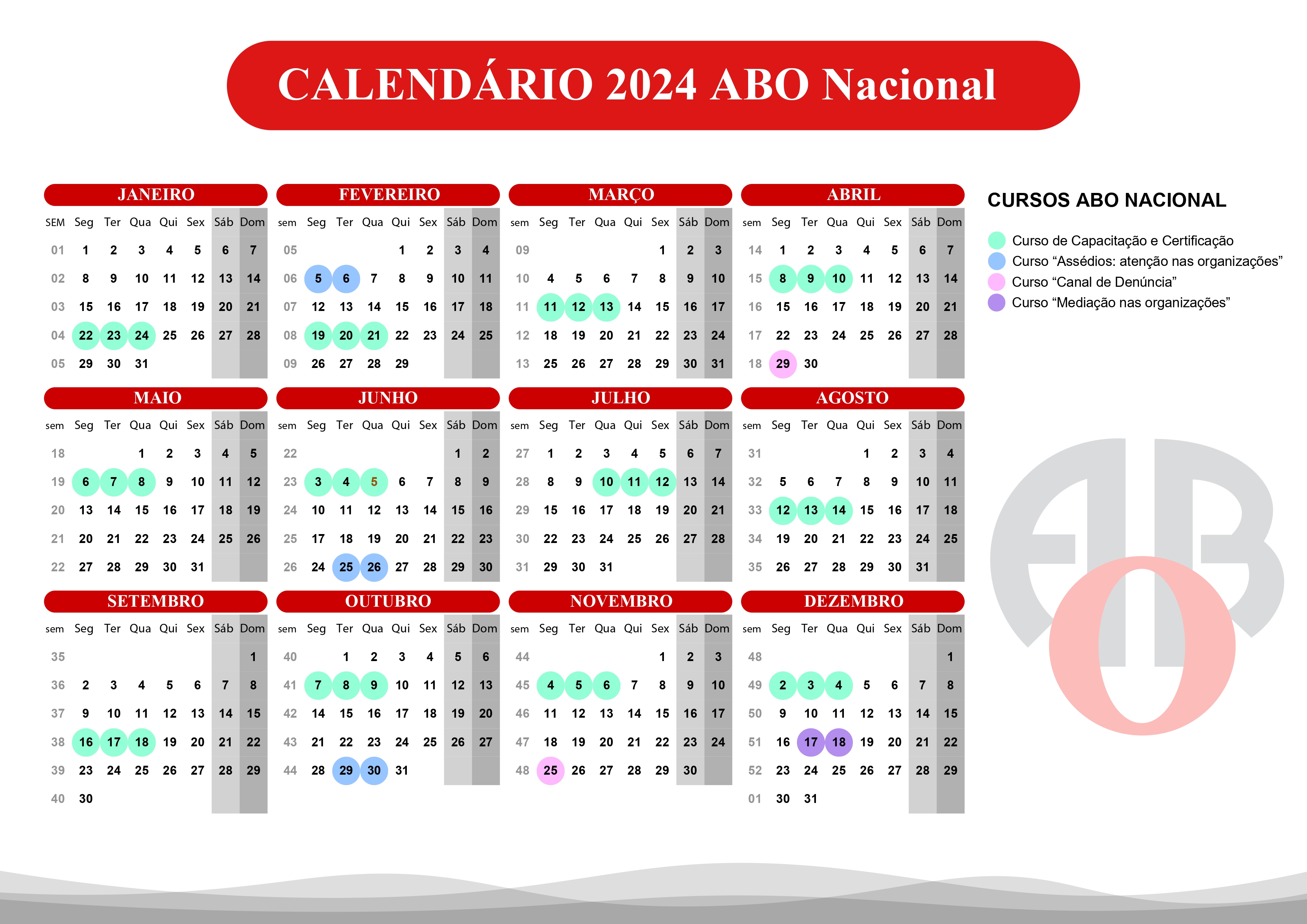 Calendário 2024